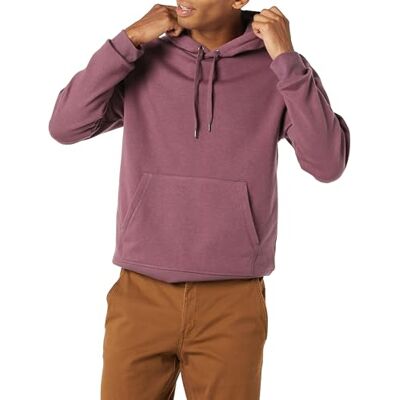 Amazon Essentials Men's Fleecetröja med huva (finns i Big & Tall), Druvlila, L Amazon Essentials Men's Fleecetröja med huva (finns i Big & Tall), Druvlila, L