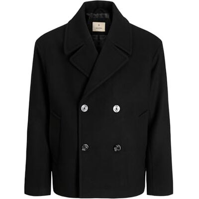 JACK & JONES Herr Jprbluasher ull Blend Peacoat, svart, x_l, svart, XL JACK & JONES Herr Jprbluasher ull Blend Peacoat, svart, x_l, svart, XL