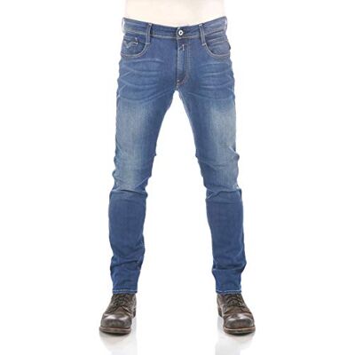 Replay Herrjeans Anbass smal passform med Power Stretch, blå (mörk blå 007-3), 34 W/32 L, Mörkblå 007-3, 34W / 32L Replay Herrjeans Anbass smal passform med Power Stretch, blå (mörk blå 007-3), 34 W/32 L, Mörkblå 007-3, 34W / 32L
