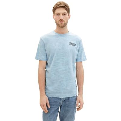 TOM TAILOR T-shirt för män, 35116 – Middle Blue Navy Injected, XL TOM TAILOR T-shirt för män, 35116 – Middle Blue Navy Injected, XL