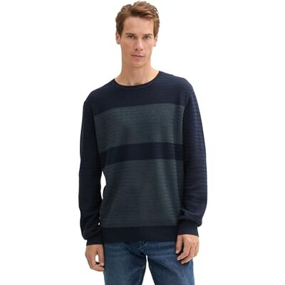 TOM TAILOR herrtröja, 36951 – Navy Twotone färgblock, XL TOM TAILOR herrtröja, 36951 – Navy Twotone färgblock, XL