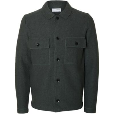 SELECTED FEMME Slhnealy Ls stickade arbetskläder cardigan Noos, Djup skog, L SELECTED FEMME Slhnealy Ls stickade arbetskläder cardigan Noos, Djup skog, L