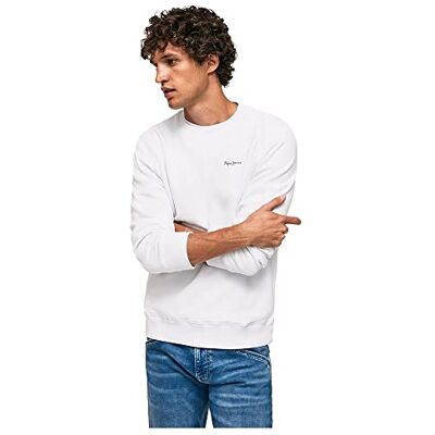 Pepe Jeans Shane tröja herr, Vit vit), XXL Pepe Jeans Shane tröja herr, Vit vit), XXL
