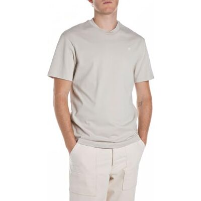 Replay herr tshirt, 013 Alabaster, XS Replay herr tshirt, 013 Alabaster, XS