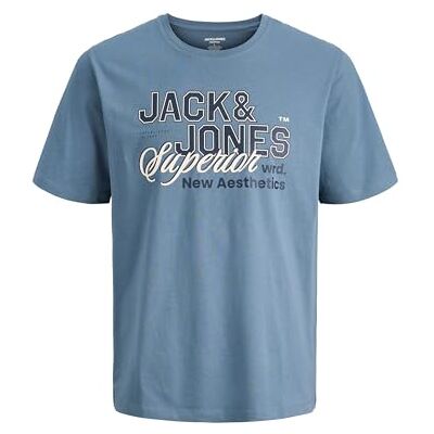 JACK & JONES Herr Jjelogo Tee SS O-Neck 2 Col Ss26 Sn, Blue Mirage, L, Blå hägring, L JACK & JONES Herr Jjelogo Tee SS O-Neck 2 Col Ss26 Sn, Blue Mirage, L, Blå hägring, L