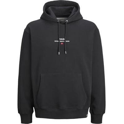 JACK & JONES JACK&JONES Rddbenjamin Hood Sweat L/S Noos, svart, M JACK & JONES JACK&JONES Rddbenjamin Hood Sweat L/S Noos, svart, M