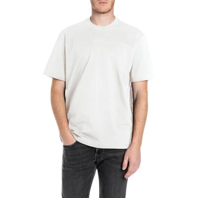 Replay T-shirt för män, 011 Naturligt vit, XXL Replay T-shirt för män, 011 Naturligt vit, XXL