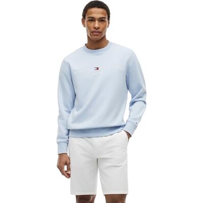 Tommy Hilfiger Tommy logo herrtröja Mw0Mw11596, blå, M Tommy Hilfiger Tommy logo herrtröja Mw0Mw11596, blå, M