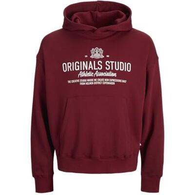 JACK & JONES Jorcambridge Sweat Hood, Tibetansk röd, XL JACK & JONES Jorcambridge Sweat Hood, Tibetansk röd, XL