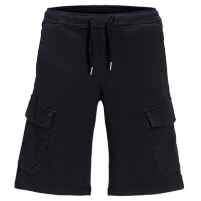 JACK & JONES JACK&JONES Jpstcole Jjnico cargo joggers shorts, svart, S JACK & JONES JACK&JONES Jpstcole Jjnico cargo joggers shorts, svart, S