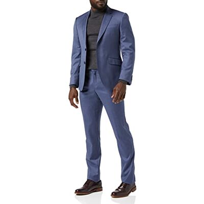 Hackett London herr Plain Wool Twill B Cc Business Suit Jacka, Blå, 50 Hackett London herr Plain Wool Twill B Cc Business Suit Jacka, Blå, 50