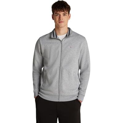 Tommy Jeans herr TJM REG FLEECE ZIP THRU EXT DM0DM20340 dragkedja genom tröja, grå (grå Htr), XS, Grå (grå Htr), XS Tommy Jeans herr TJM REG FLEECE ZIP THRU EXT DM0DM20340 dragkedja genom tröja, grå (grå Htr), XS, Grå (grå Htr), XS