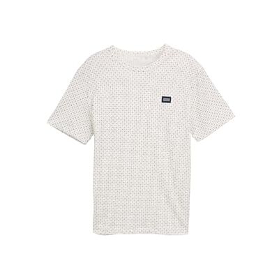 TOM TAILOR T-shirt för män, 37886 – offwhite minimal design, XL TOM TAILOR T-shirt för män, 37886 – offwhite minimal design, XL