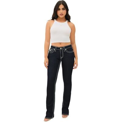 True Religion dam Becca herr Boot Cut Flap Big T Flapjeans, Kroppssköljning, 29 True Religion dam Becca herr Boot Cut Flap Big T Flapjeans, Kroppssköljning, 29