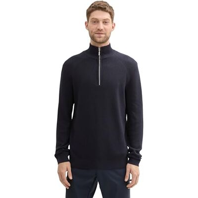 TOM TAILOR herrtröja, 13160 Stickad marinblå smälter, 3XL TOM TAILOR herrtröja, 13160 Stickad marinblå smälter, 3XL