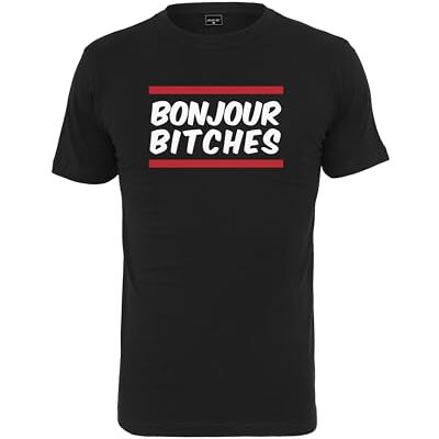 Tee Bonjour T-shirt för män, svart, M Tee Bonjour T-shirt för män, svart, M