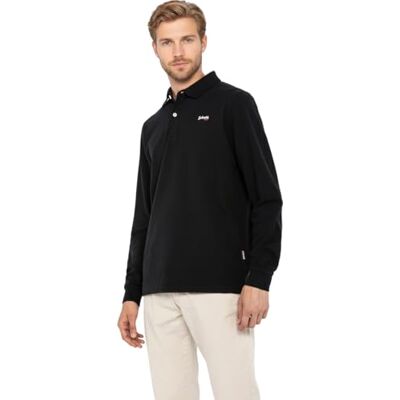 Schott NYC PSJAMES2ML Polo, svart, XXXL herr Schott NYC PSJAMES2ML Polo, svart, XXXL herr