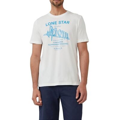 s.Oliver T-shirt med konstverk, Vit, L s.Oliver T-shirt med konstverk, Vit, L