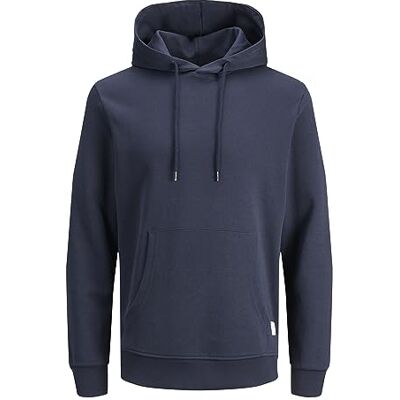 JACK & JONES herr Tröja jjebasic sweat hood noos, marinblå blazer, S JACK & JONES herr Tröja jjebasic sweat hood noos, marinblå blazer, S