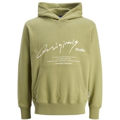 JACK & JONES Jormanchester branding Sweat Hood, Cedar, M JACK & JONES Jormanchester branding Sweat Hood, Cedar, M