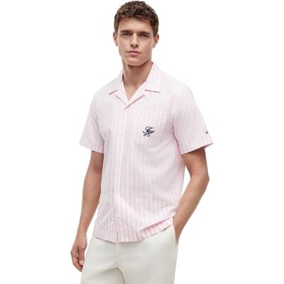 Tommy Hilfiger Herr Papertouch Pop STP Sslv Swimshop MW0MW42986, rosa, M Tommy Hilfiger Herr Papertouch Pop STP Sslv Swimshop MW0MW42986, rosa, M