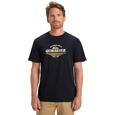 Quiksilver Kortärmad typ linje SS T-shirt svart S Quiksilver Kortärmad typ linje SS T-shirt svart S