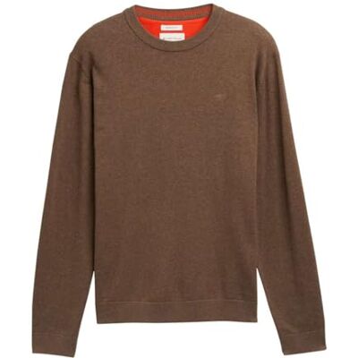TOM TAILOR herrtröja, 38678 – Mörk brungrå melerad, XL TOM TAILOR herrtröja, 38678 – Mörk brungrå melerad, XL