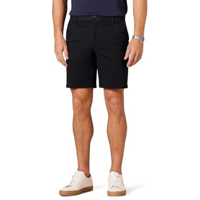Amazon Essentials Herr Slim-Fit 9" Stretch Chino Kort, Svart, 34 Amazon Essentials Herr Slim-Fit 9" Stretch Chino Kort, Svart, 34