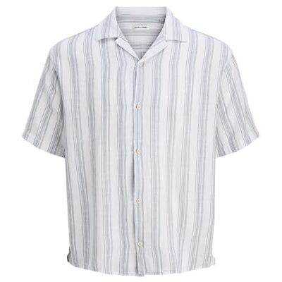 JACK & JONES Jjeliam Resort Shirt Ss Sn, Himmelsk blå, M JACK & JONES Jjeliam Resort Shirt Ss Sn, Himmelsk blå, M