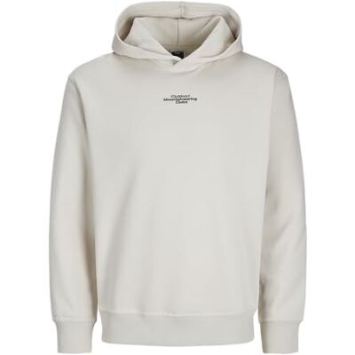 JACK & JONES JACK&JONES JCOALPHA Mountain Print Sweat Hood, Moonbeam, M JACK & JONES JACK&JONES JCOALPHA Mountain Print Sweat Hood, Moonbeam, M