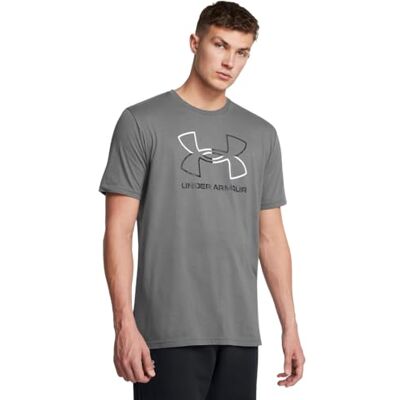Under Armour Global Foundation kortärmad t-shirt för män, Castlerock/svart, XS Under Armour Global Foundation kortärmad t-shirt för män, Castlerock/svart, XS