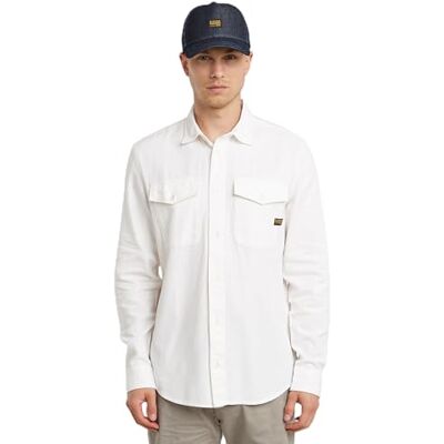 G-STAR , Marine Slim Shirt, Beige (Milk Gd D24963-d454-c073), L G-STAR , Marine Slim Shirt, Beige (Milk Gd D24963-d454-c073), L