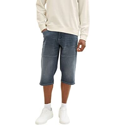 TOM TAILOR Herr Max Overknee Bermudashorts, 10163 – Dark Stone Blue Grey Denim, 28 TOM TAILOR Herr Max Overknee Bermudashorts, 10163 – Dark Stone Blue Grey Denim, 28