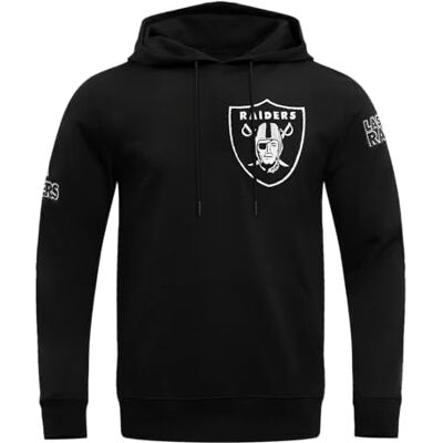Pro Standard herr NFL Las Vegas Raiders klassisk chenille pullover huvtröja svart M Pro Standard herr NFL Las Vegas Raiders klassisk chenille pullover huvtröja svart M