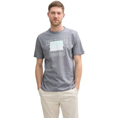 TOM TAILOR Långärmad T-shirt för män, 37453 – marinblå vit finrandig, L TOM TAILOR Långärmad T-shirt för män, 37453 – marinblå vit finrandig, L