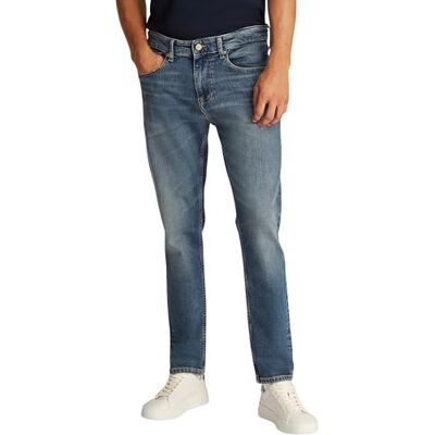 Tommy Jeans män AUSTIN SLIM TPRD BI5154 Avsmalnande, Denim, 36W/36L, Denim (denim mörk), 36W x 36L Tommy Jeans män AUSTIN SLIM TPRD BI5154 Avsmalnande, Denim, 36W/36L, Denim (denim mörk), 36W x 36L