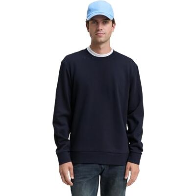 TOM TAILOR Sweatshirt för män, 10668 – himmelskaptensblå, XS TOM TAILOR Sweatshirt för män, 10668 – himmelskaptensblå, XS