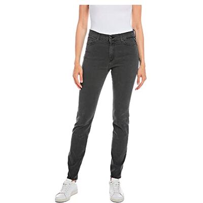 Replay Damjeans Mjla Slim Fit med Power Stretch, 097 Mörk grå, 27W / 32L Replay Damjeans Mjla Slim Fit med Power Stretch, 097 Mörk grå, 27W / 32L