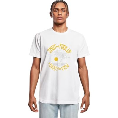 herr Shut The Fuck Up & Enjoy The View Tee XL White, Vit, XL herr Shut The Fuck Up & Enjoy The View Tee XL White, Vit, XL