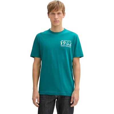 TOM TAILOR T-shirt för män, 11037 – Mörkflaska grön, L TOM TAILOR T-shirt för män, 11037 – Mörkflaska grön, L
