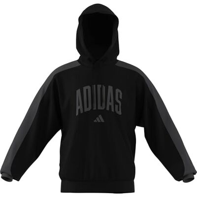 adidas Mezczyzni COLLEGIATE FLEECE HOODIE, black/grey six, XXL adidas Mezczyzni COLLEGIATE FLEECE HOODIE, black/grey six, XXL