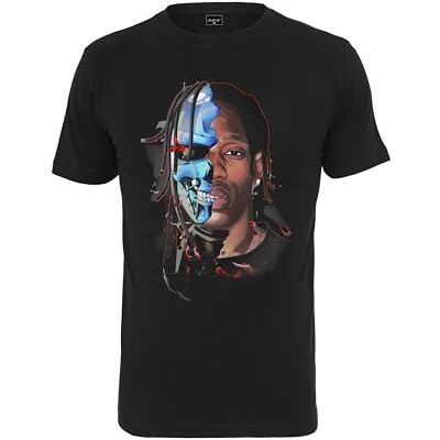 Tee män halv ansikte t-shirt Tee män halv ansikte t-shirt