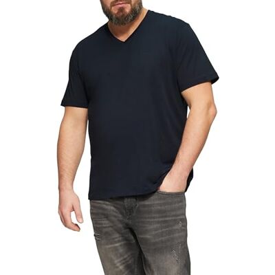 s.Oliver V-ringad T-shirt med logotypdetaljer, 5978, XXL s.Oliver V-ringad T-shirt med logotypdetaljer, 5978, XXL