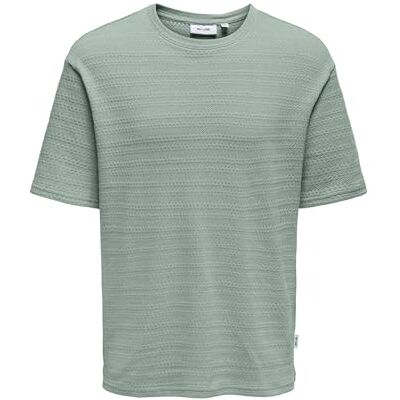 Only & Sons Onsgivo Reg 12 Ss Crew Knit Noos, Isberggrön, XXL Only & Sons Onsgivo Reg 12 Ss Crew Knit Noos, Isberggrön, XXL