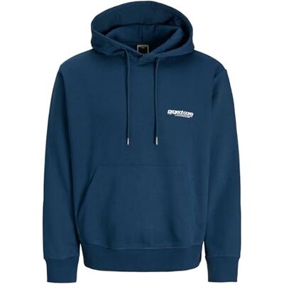 JACK & JONES Jcounion Print Sweat Hood Noos, titan, XS JACK & JONES Jcounion Print Sweat Hood Noos, titan, XS