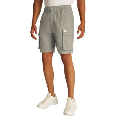 Calvin CK JEANS Herr WASHED CARGO SHORT J30J327376, Grå (Laurel Oak), 34W, Grå (Laurel Oak), 34W Calvin CK JEANS Herr WASHED CARGO SHORT J30J327376, Grå (Laurel Oak), 34W, Grå (Laurel Oak), 34W