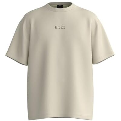 Boss T-shirt för män, Öppen vit 131., L Boss T-shirt för män, Öppen vit 131., L