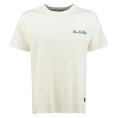 KEY LARGO KEYLARGO T-shirt för män MT KLVIVE LA VIDA, Whisper White (1013), L KEY LARGO KEYLARGO T-shirt för män MT KLVIVE LA VIDA, Whisper White (1013), L