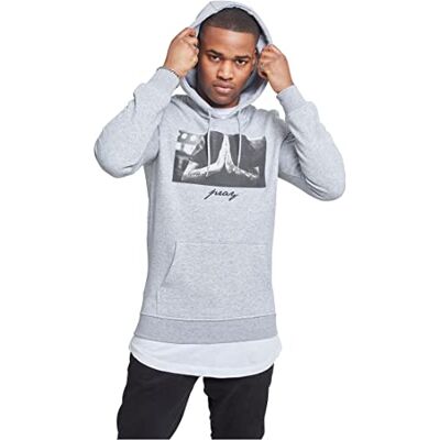 Tee Pray Hoody för män, Grå ljung, 4XL Tee Pray Hoody för män, Grå ljung, 4XL