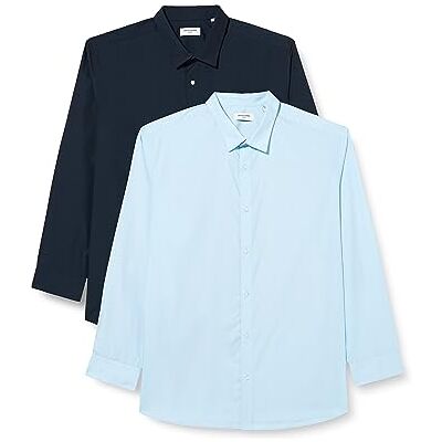 JACK&JONES PLUS JJJOE skjorta LS 2-pack MP PLS, Cashmere blå/pack: navy blazer, 3XL JACK&JONES PLUS JJJOE skjorta LS 2-pack MP PLS, Cashmere blå/pack: navy blazer, 3XL
